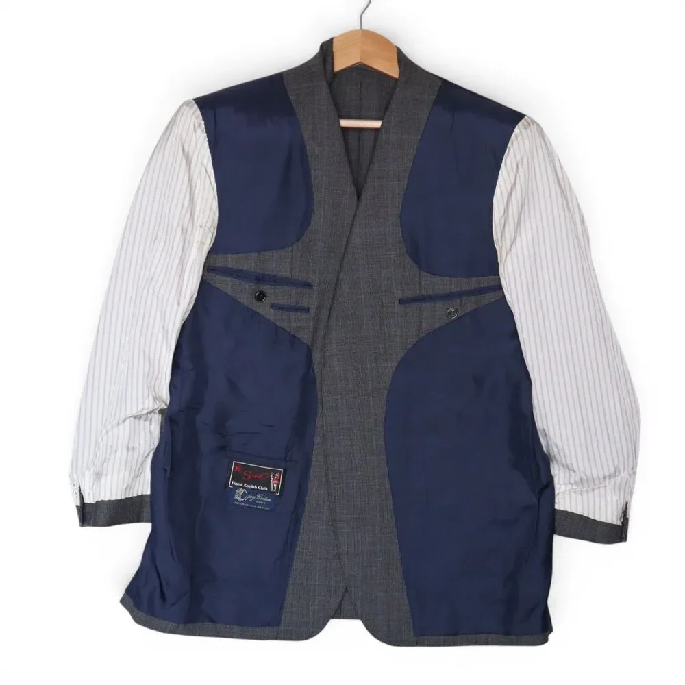 Djay Couture Paris Scabal English Cloth Men's 40 Bespoke Wool Sport Coat Jacket